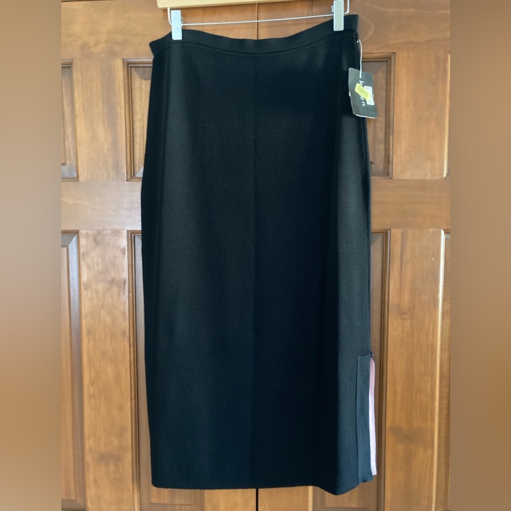 NWT Karen Lessly vintage Black midi pull on Women's Skirt size XL